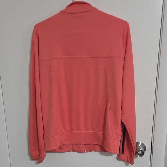 Adidas Women's Coral Bomber Jacket with Black Accents - Picture 5 of 7
